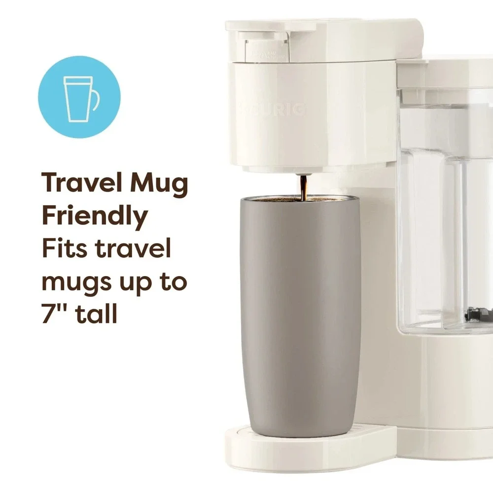 Keurig K-Express Essentials White Coffee Maker Warm Stone 6-10oz Free Shipping
